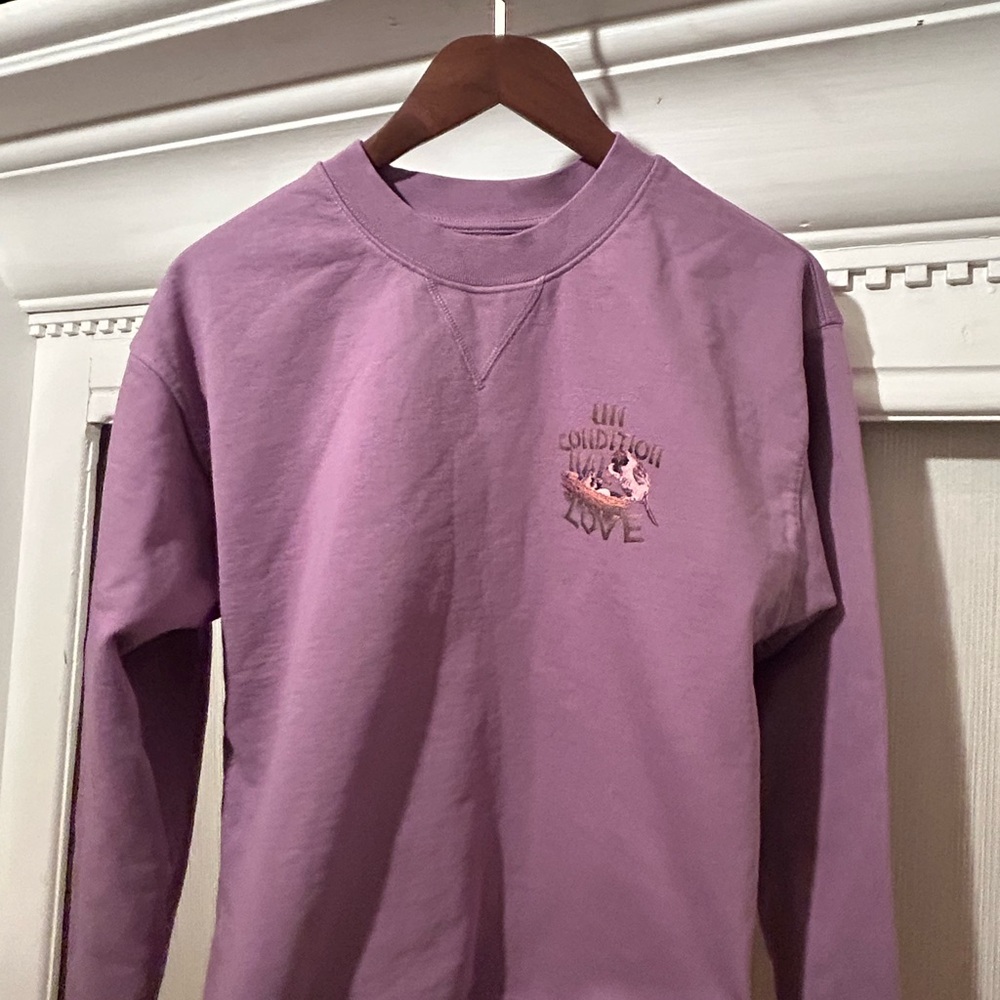 SKY HIGH GARM Purple Bird Graphic Sweatshirt